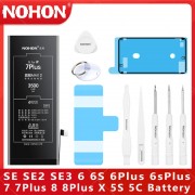 NOHON Battery For iPhone 6 6S 7 7Plus 8 8Plus  SE SE2 SE3 5S 5C Mobile Phone Batteries