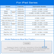 NOHON For iPad Battery Air1 Air2 Air3 Mini4 Mini5 Mini6 Mini7 Mini8 Air2 Air 3 Pro 9.7 10.5 12.9 High-Capacity A5177 A1798 A1673 Bateria Replacement